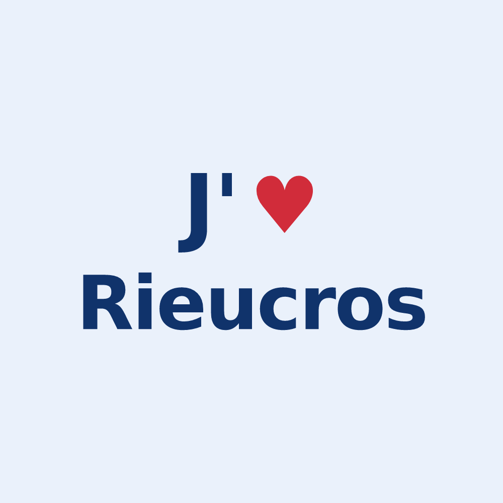 Sticker personnalisé Rieucros — design J'aime Rieucros