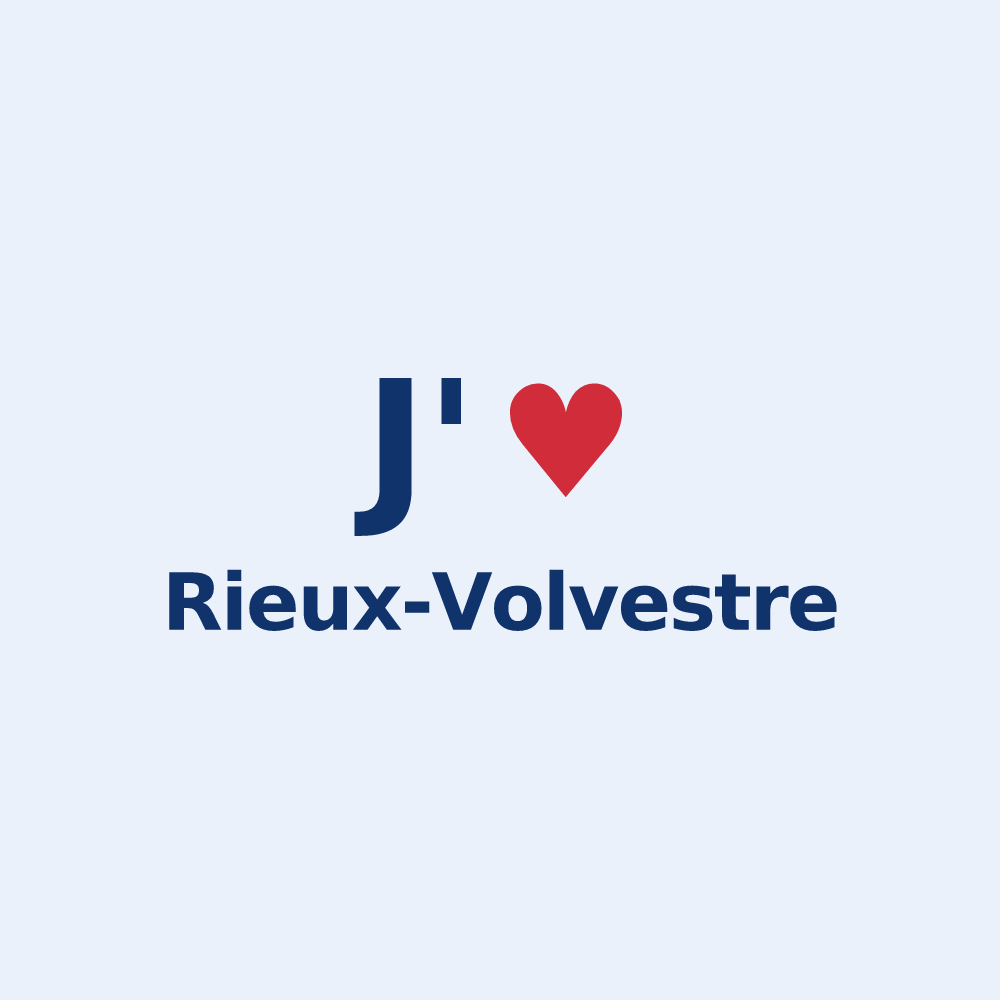 Sticker personnalisé Rieux-Volvestre — design J'aime Rieux-Volvestre