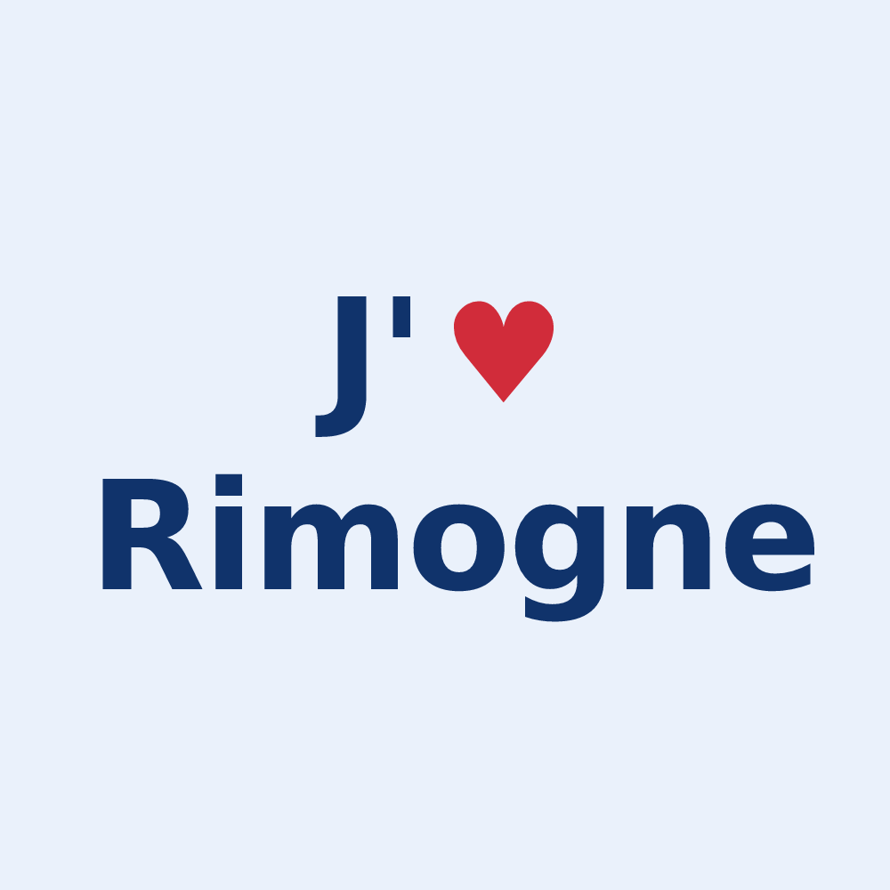 Sticker personnalisé Rimogne — design J'aime Rimogne