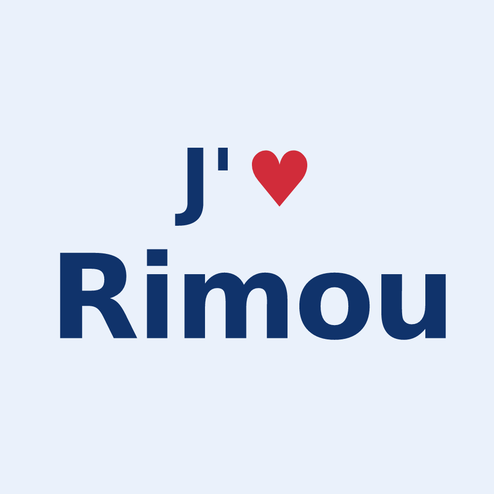 Sticker personnalisé Rimou — design J'aime Rimou