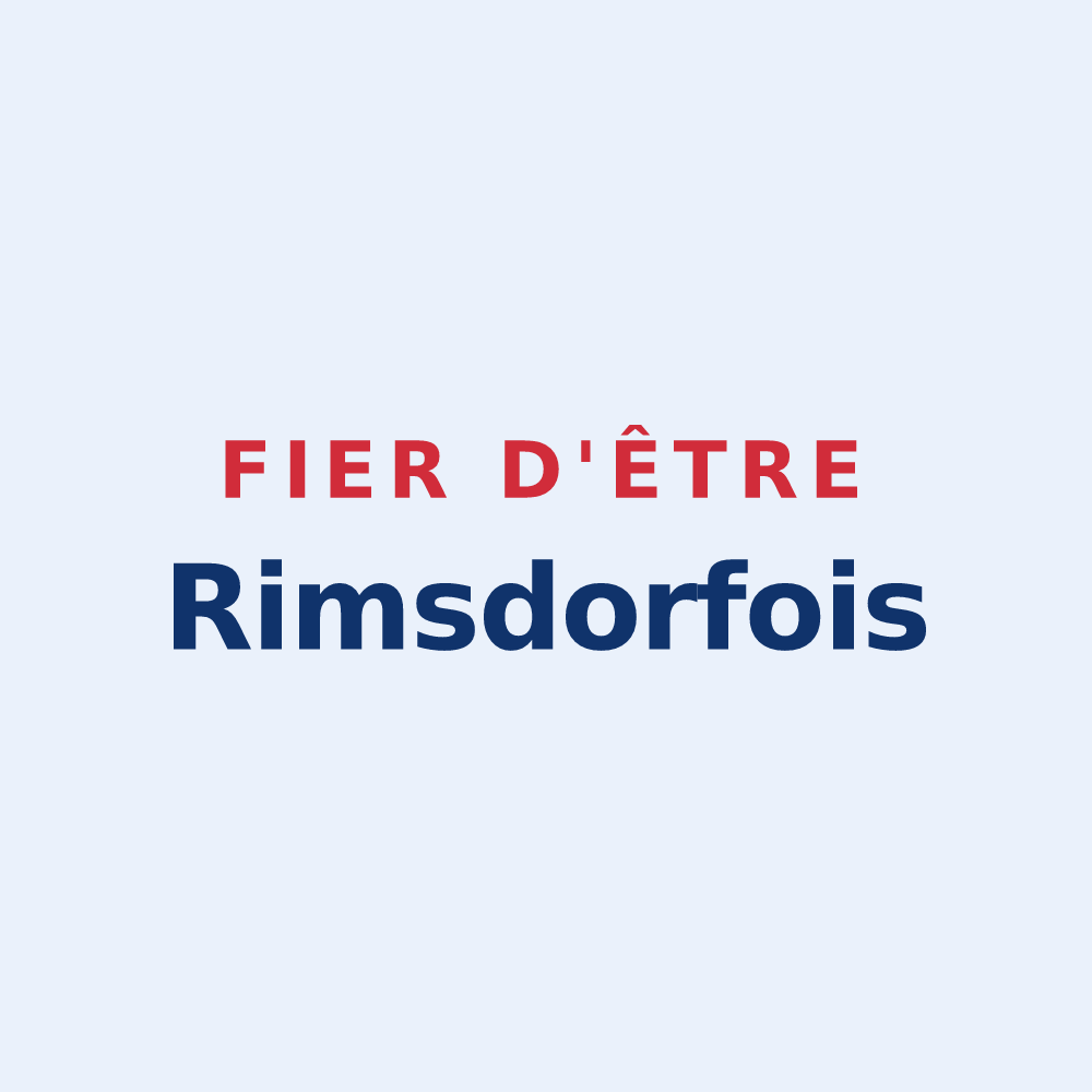 Sticker « Fier d'être Rimsdorfois » — design pour Rimsdorf