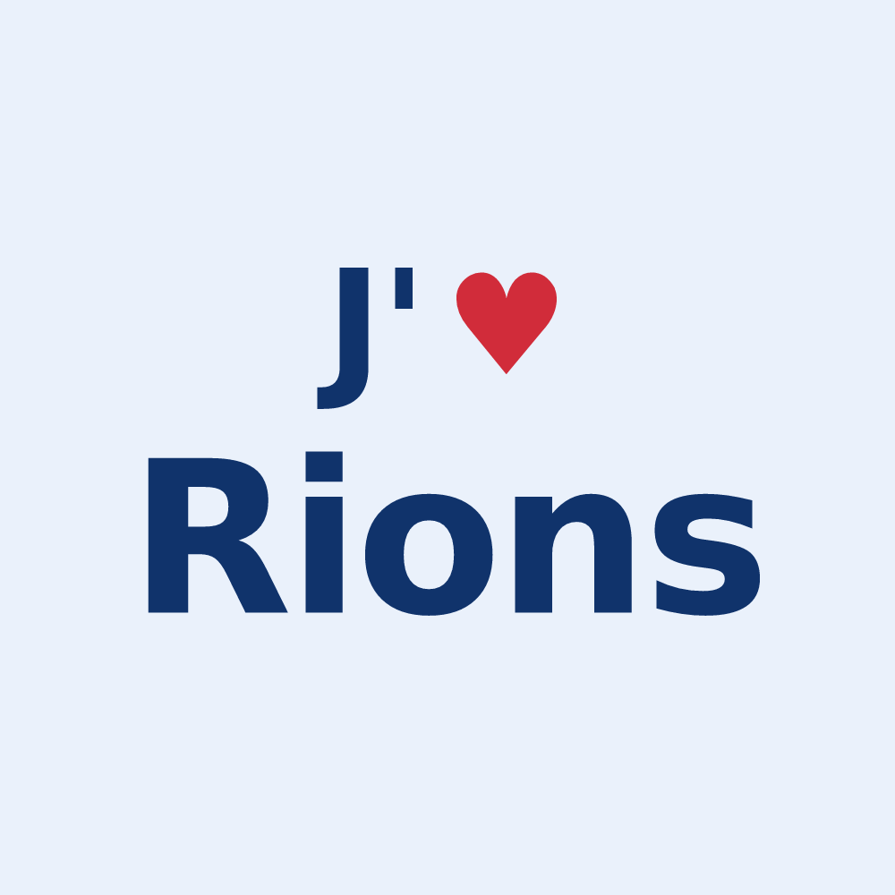 Sticker personnalisé Rions — design J'aime Rions