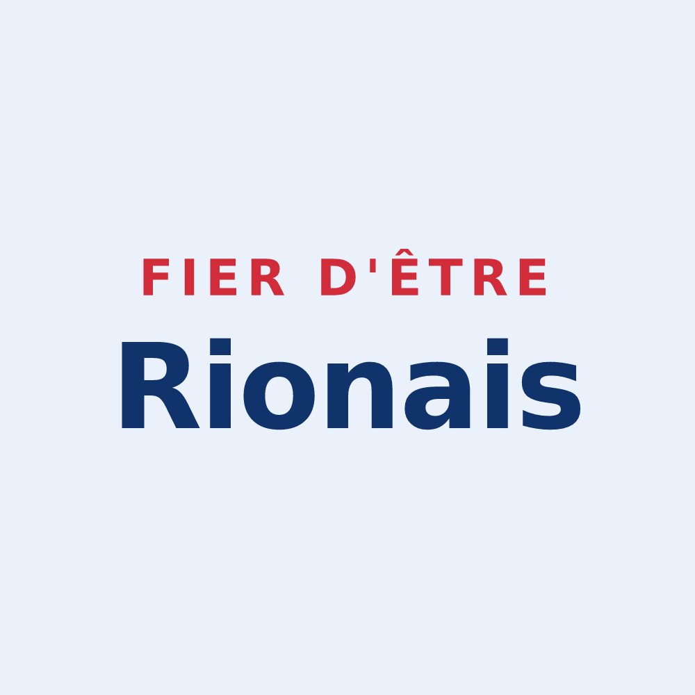 Sticker « Fier d'être Rionais » — design pour Rions
