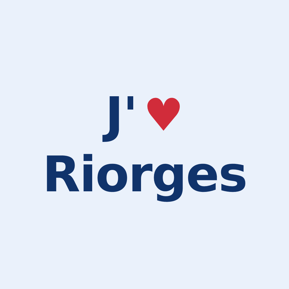 Sticker personnalisé Riorges — design J'aime Riorges