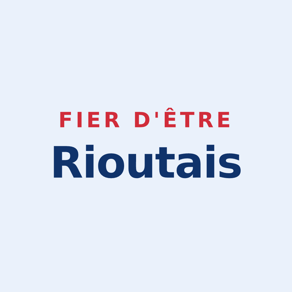 Sticker « Fier d'être Rioutais » — design pour Rioux