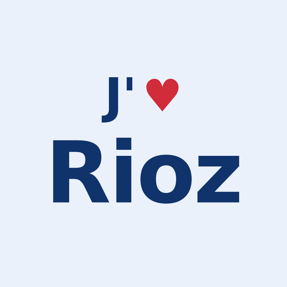 Sticker personnalisé Rioz — design J'aime Rioz