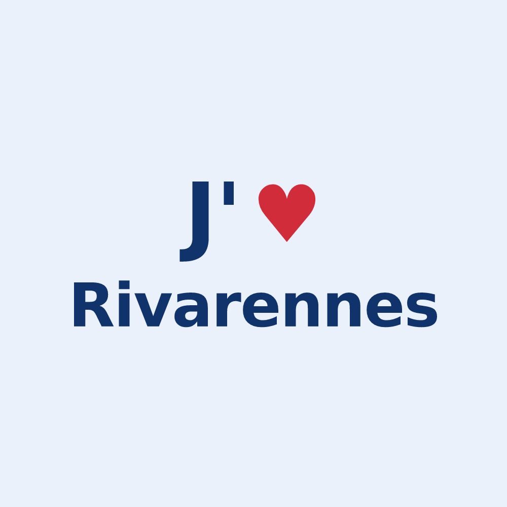 Sticker personnalisé Rivarennes — design J'aime Rivarennes