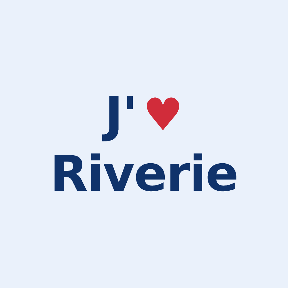 Sticker personnalisé Riverie — design J'aime Riverie