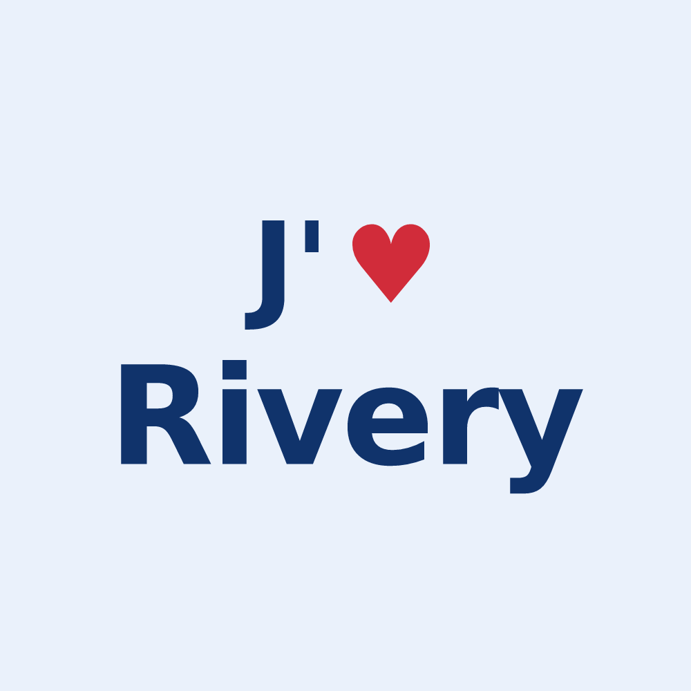 Sticker personnalisé Rivery — design J'aime Rivery
