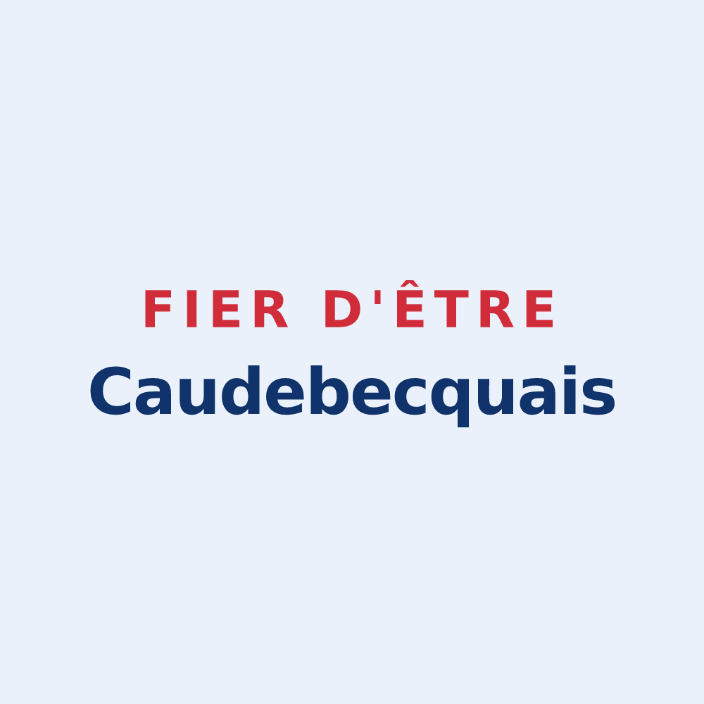 Sticker « Fier d'être Caudebecquais » — design pour Rives-en-Seine