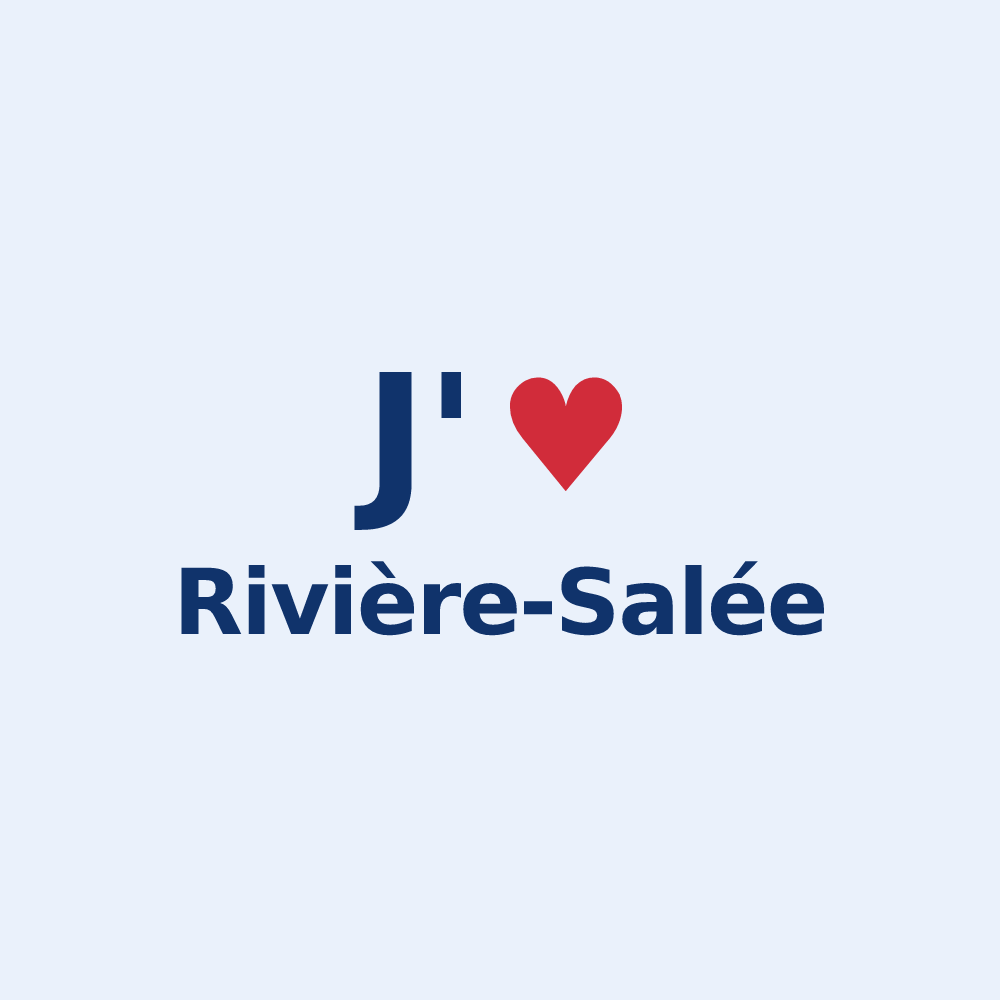 Sticker personnalisé Rivière-Salée — design J'aime Rivière-Salée