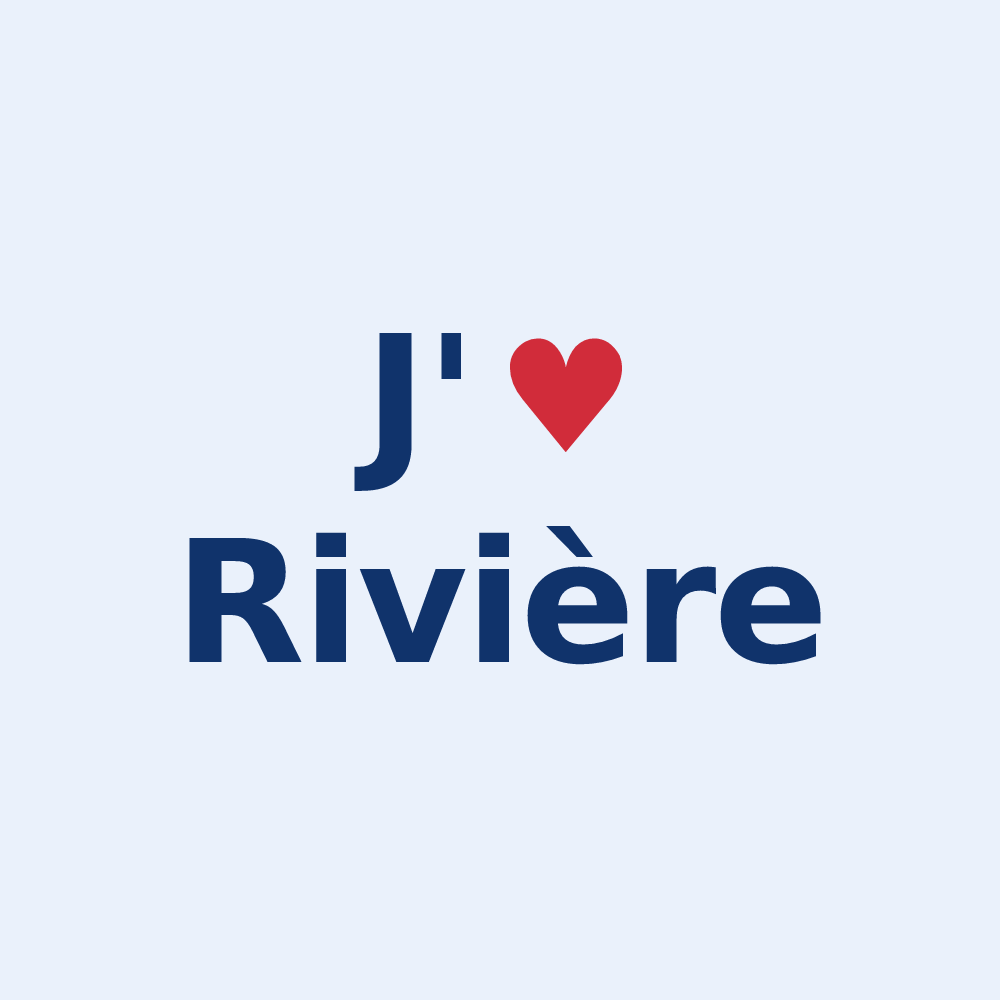Sticker personnalisé Rivière — design J'aime Rivière