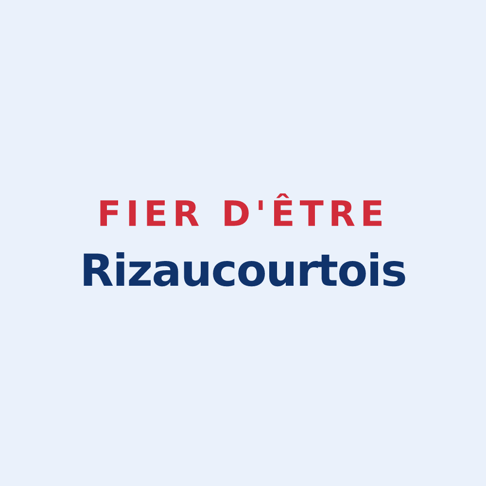 Sticker « Fier d'être Rizaucourtois » — design pour Rizaucourt-Buchey