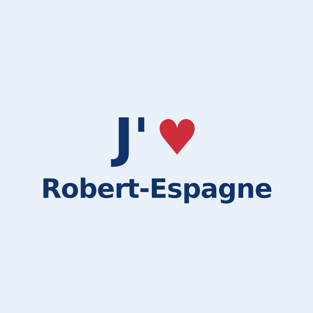 Sticker personnalisé Robert-Espagne — design J'aime Robert-Espagne