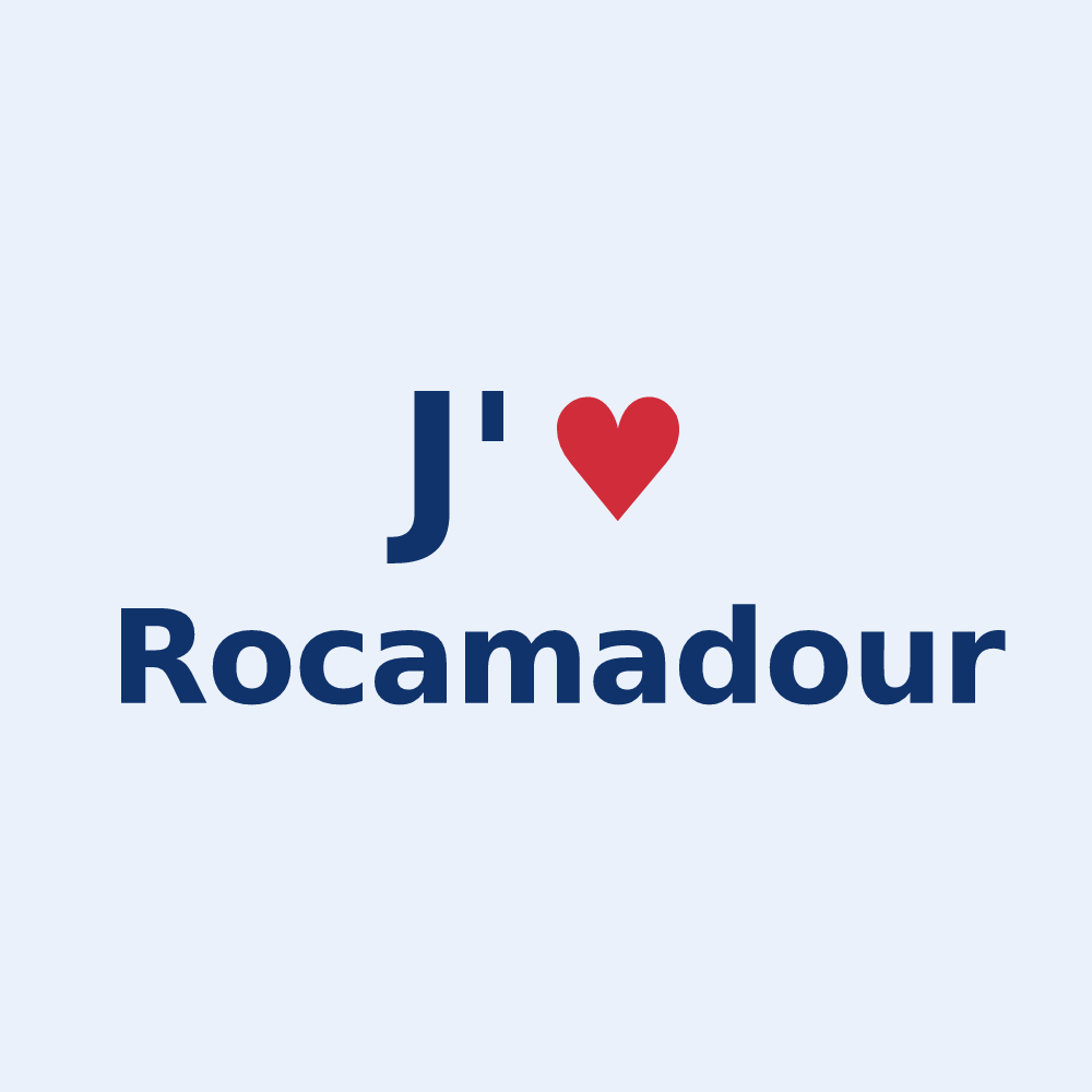 Sticker personnalisé Rocamadour — design J'aime Rocamadour