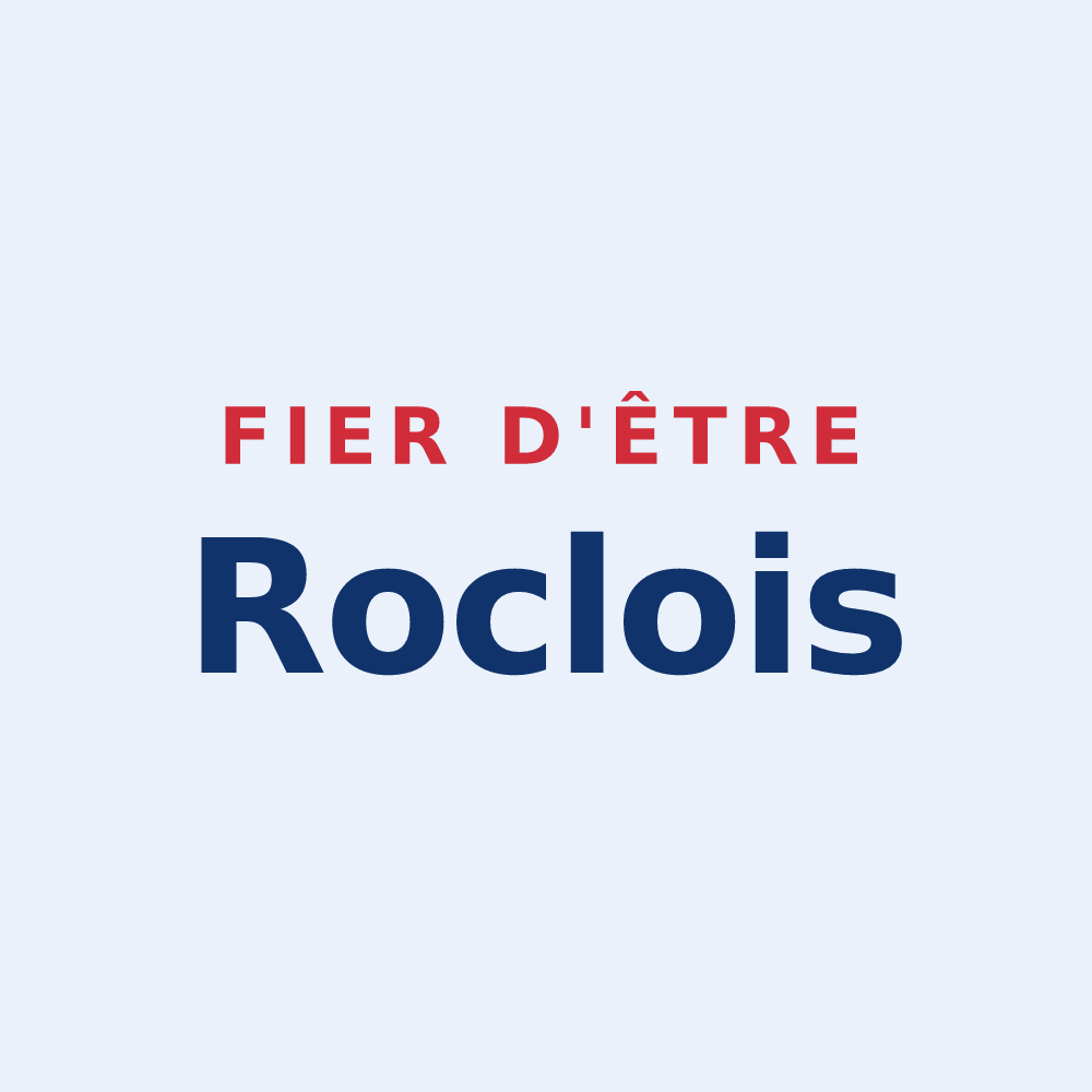 Sticker « Fier d'être Roclois » — design pour Rocles