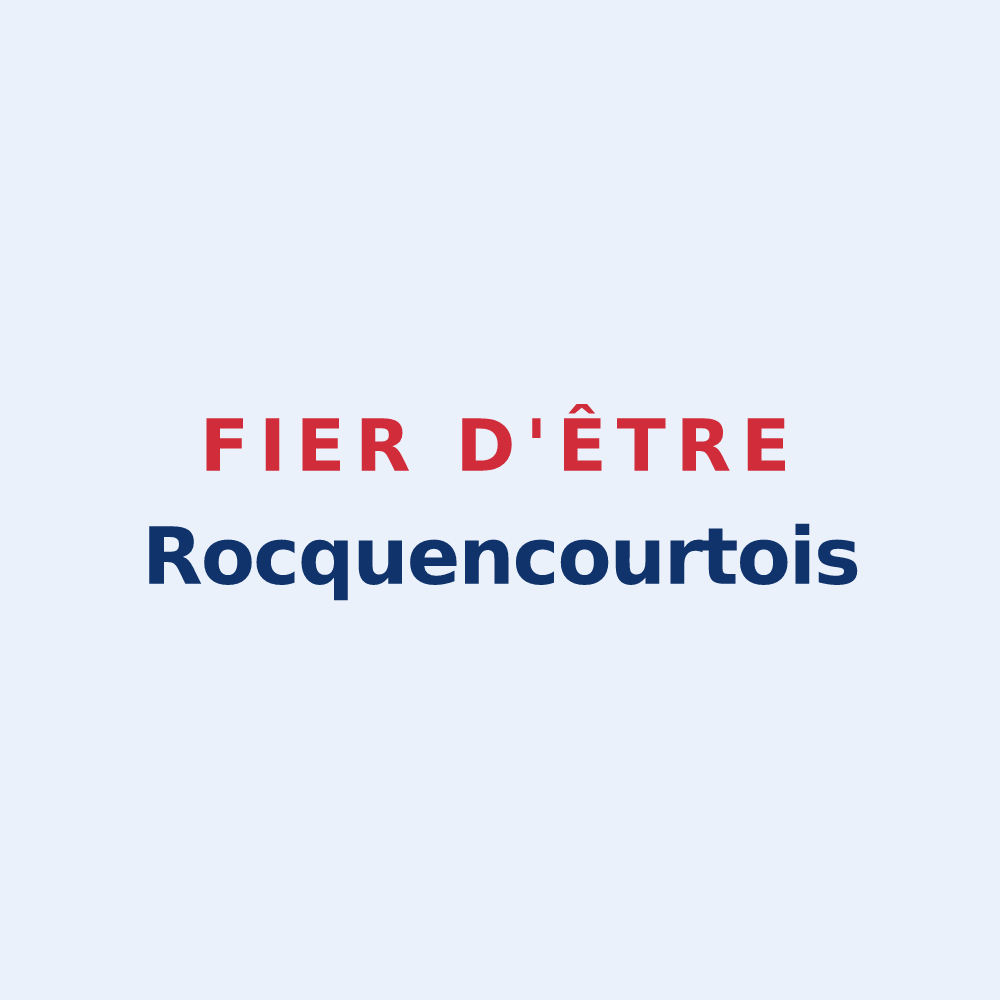 Sticker « Fier d'être Rocquencourtois » — design pour Rocquencourt