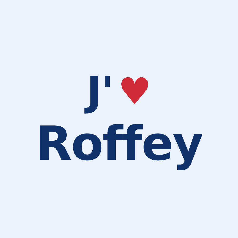 Sticker personnalisé Roffey — design J'aime Roffey
