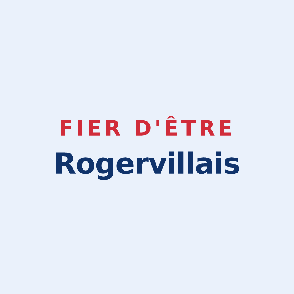 Sticker « Fier d'être Rogervillais » — design pour Rogerville
