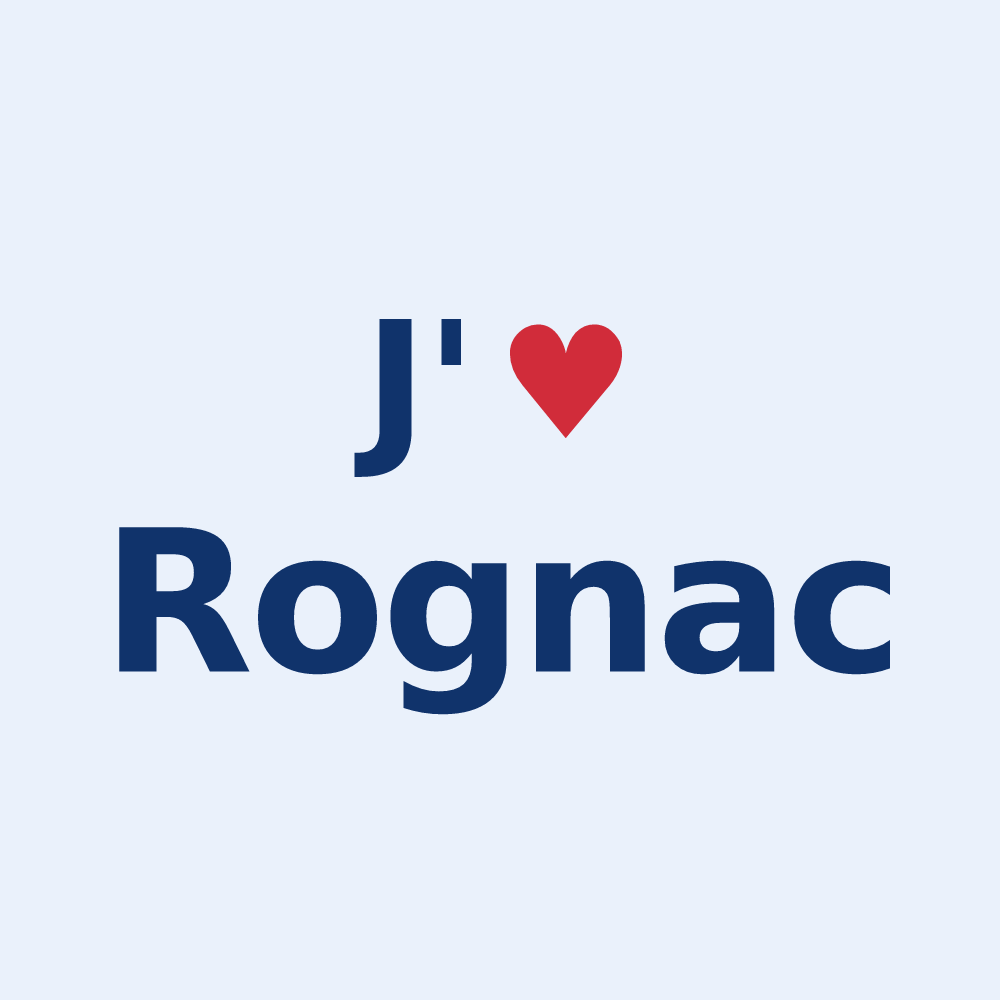 Sticker personnalisé Rognac — design J'aime Rognac