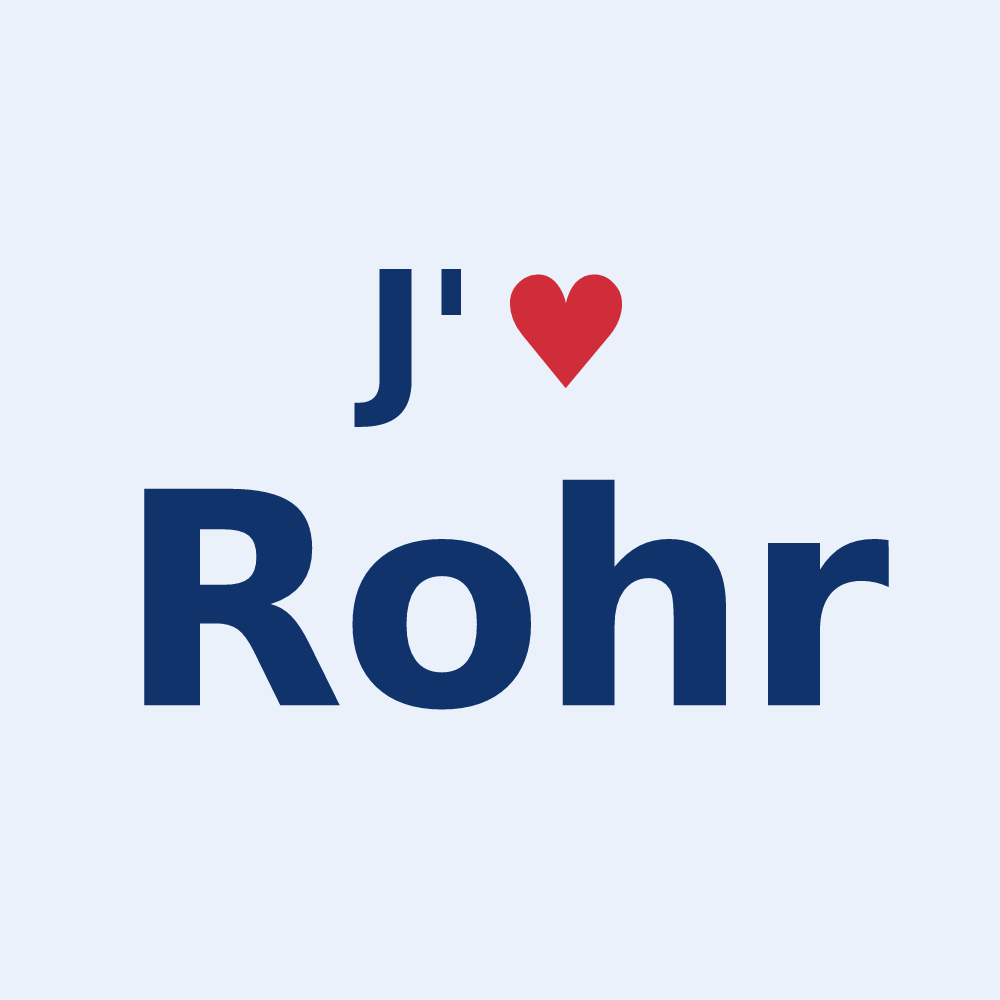 Sticker personnalisé Rohr — design J'aime Rohr