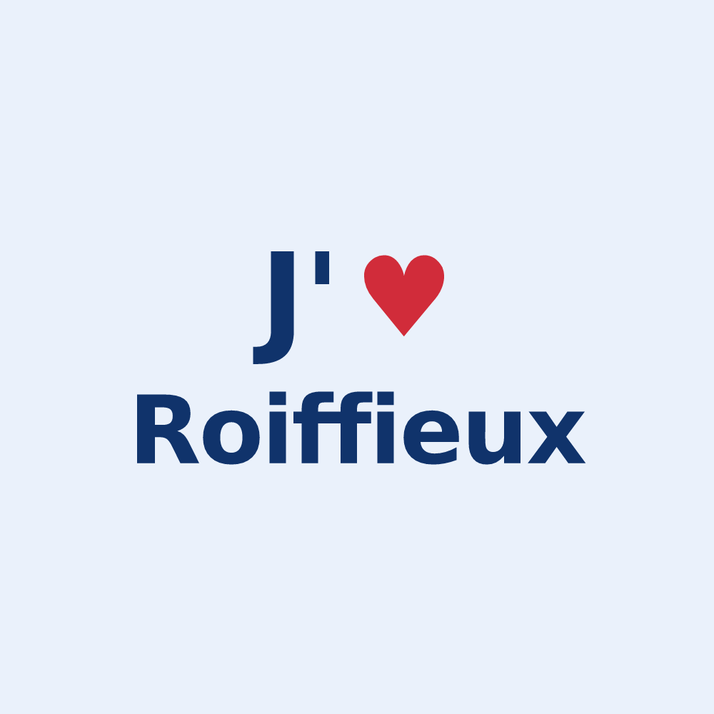 Sticker personnalisé Roiffieux — design J'aime Roiffieux