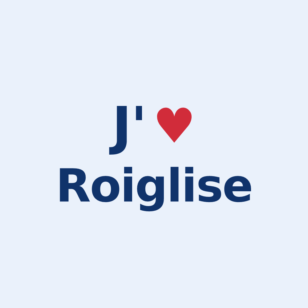 Sticker personnalisé Roiglise — design J'aime Roiglise