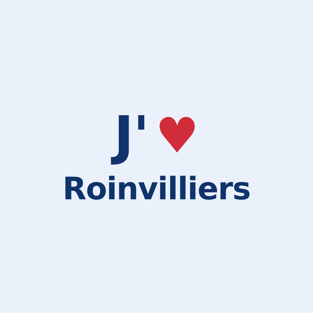 Sticker personnalisé Roinvilliers — design J'aime Roinvilliers