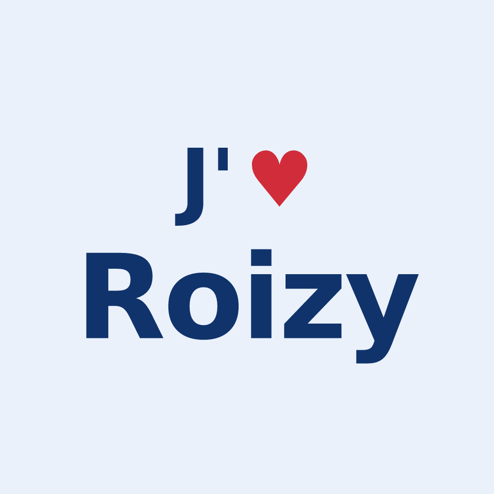 Sticker personnalisé Roizy — design J'aime Roizy