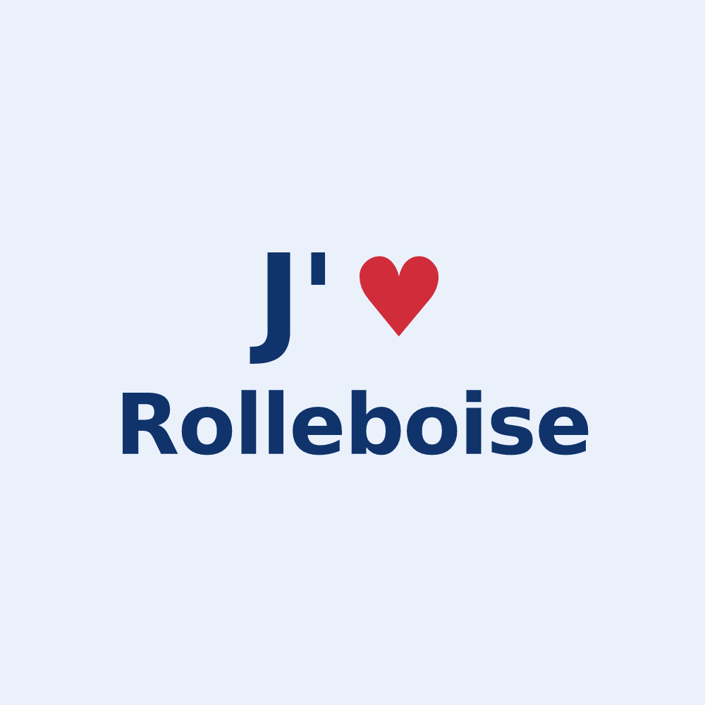 Sticker personnalisé Rolleboise — design J'aime Rolleboise
