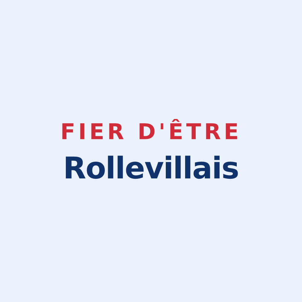 Sticker « Fier d'être Rollevillais » — design pour Rolleville