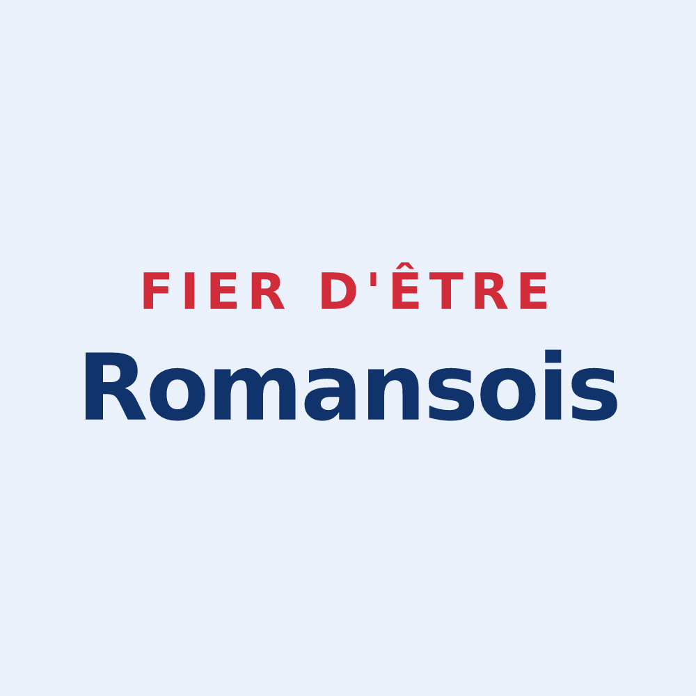 Sticker « Fier d'être Romansois » — design pour Romans
