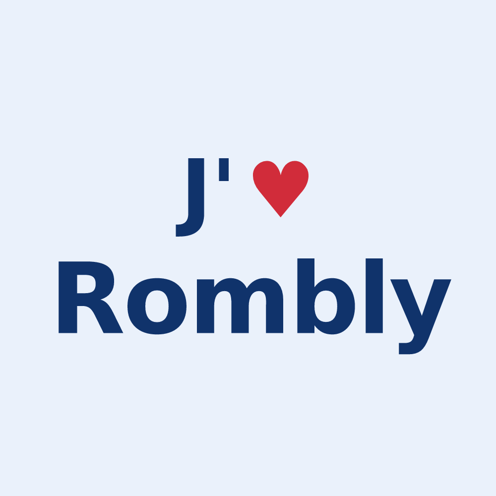 Sticker personnalisé Rombly — design J'aime Rombly