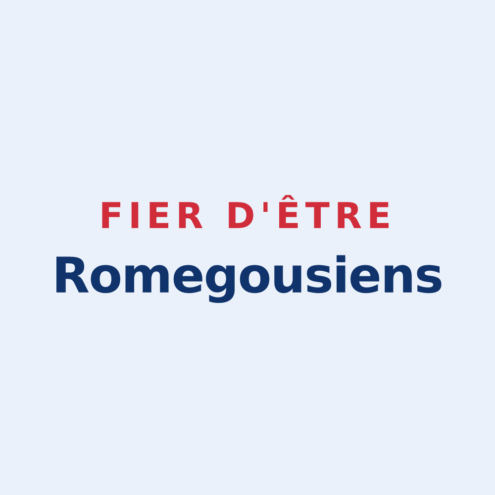 Sticker « Fier d'être Romegousiens » — design pour Romegoux