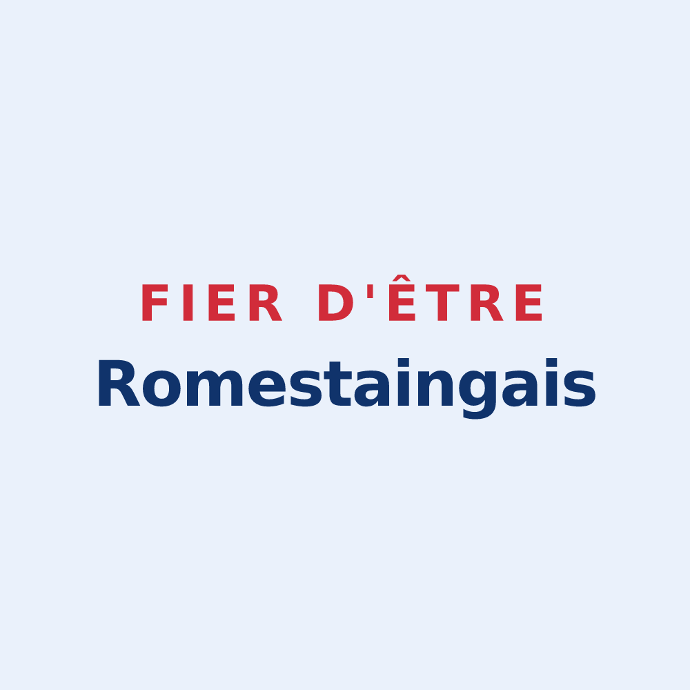 Sticker « Fier d'être Romestaingais » — design pour Romestaing
