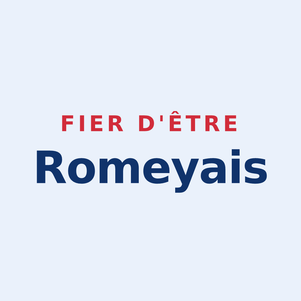 Sticker « Fier d'être Romeyais » — design pour Romeyer