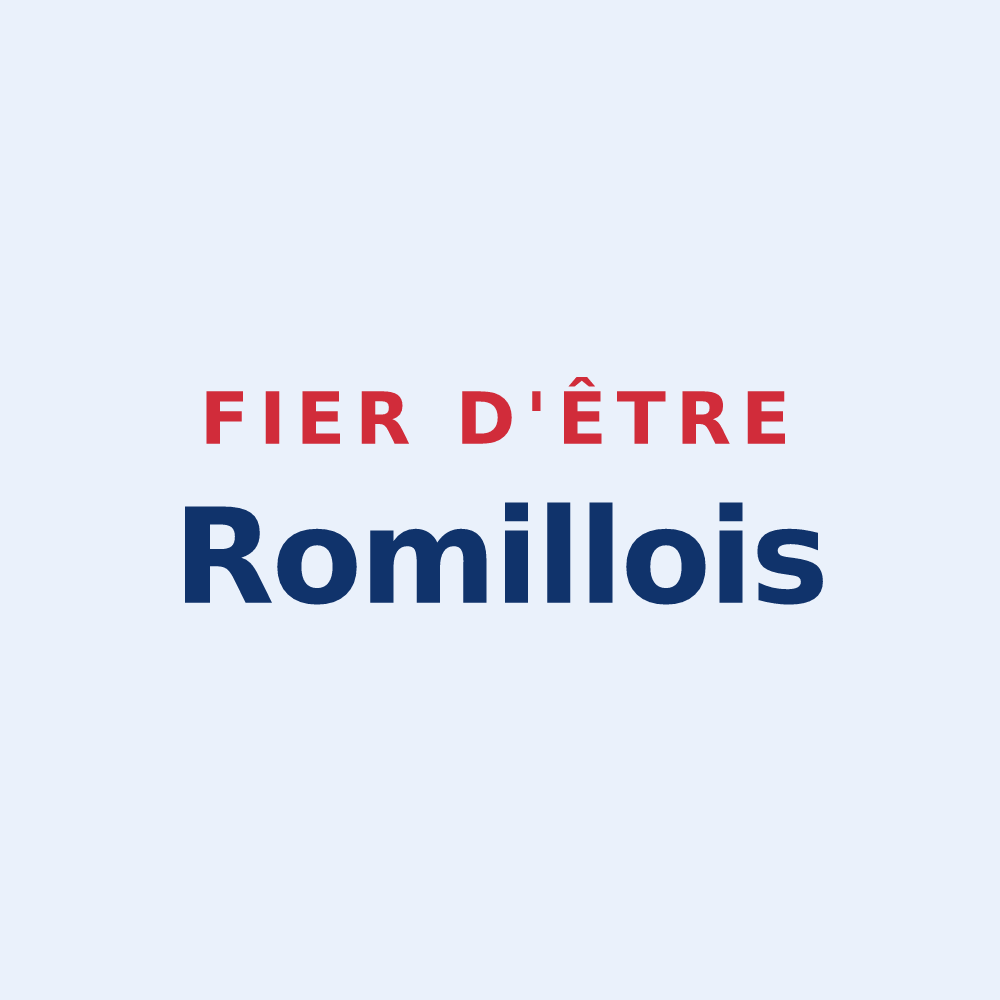 Sticker « Fier d'être Romillois » — design pour Romilly-sur-Andelle