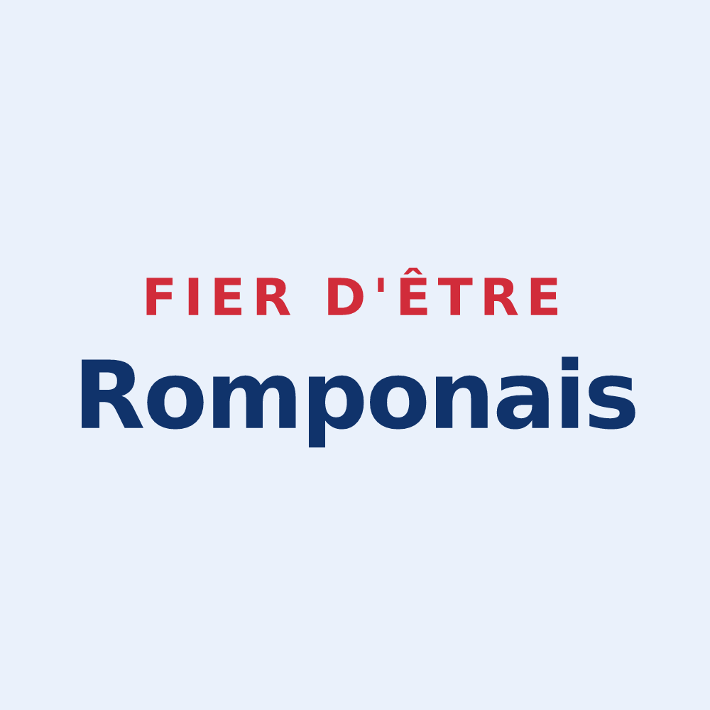 Sticker « Fier d'être Romponais » — design pour Rompon