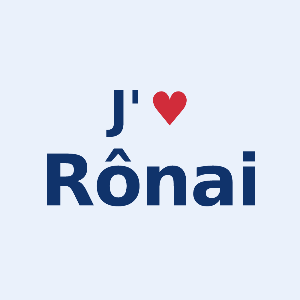Sticker personnalisé Rônai — design J'aime Rônai