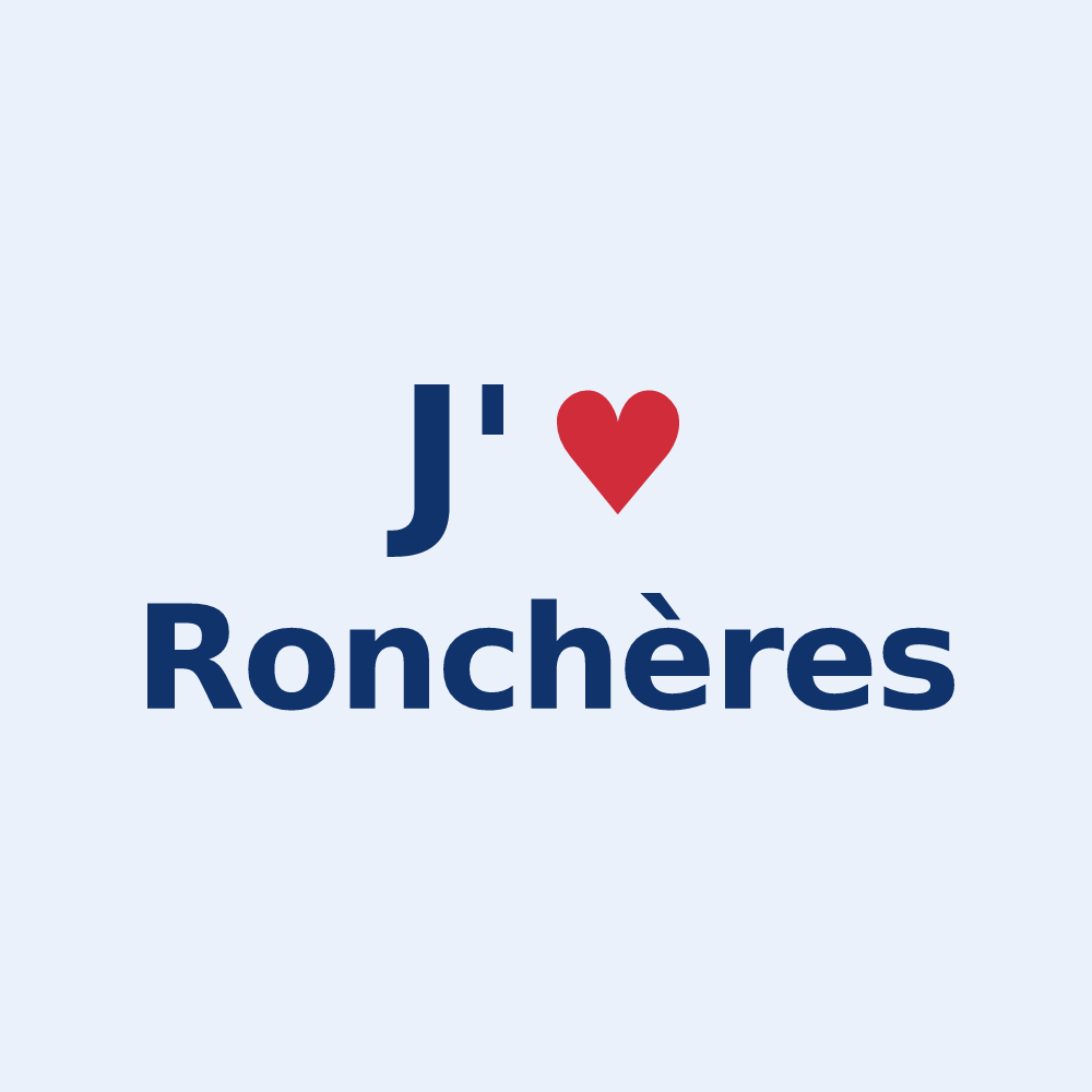 Sticker personnalisé Ronchères — design J'aime Ronchères