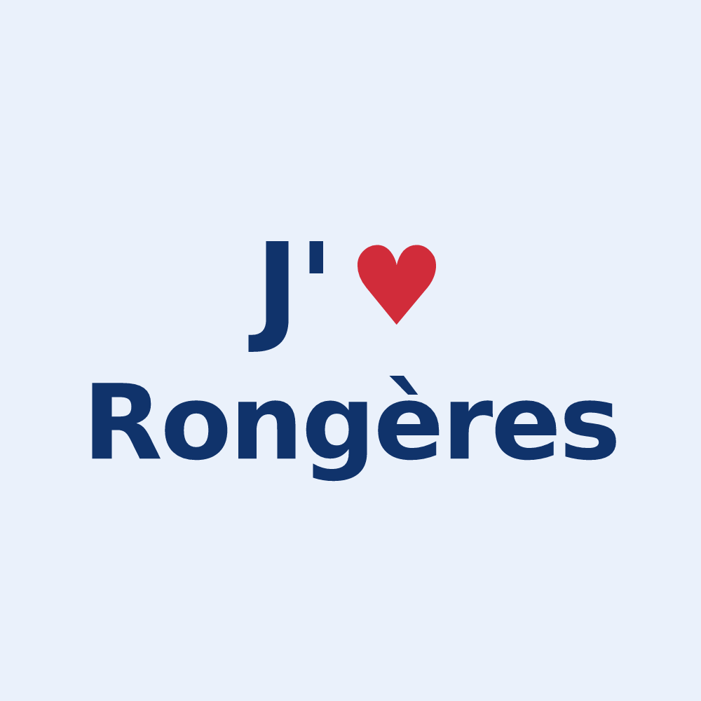 Sticker personnalisé Rongères — design J'aime Rongères