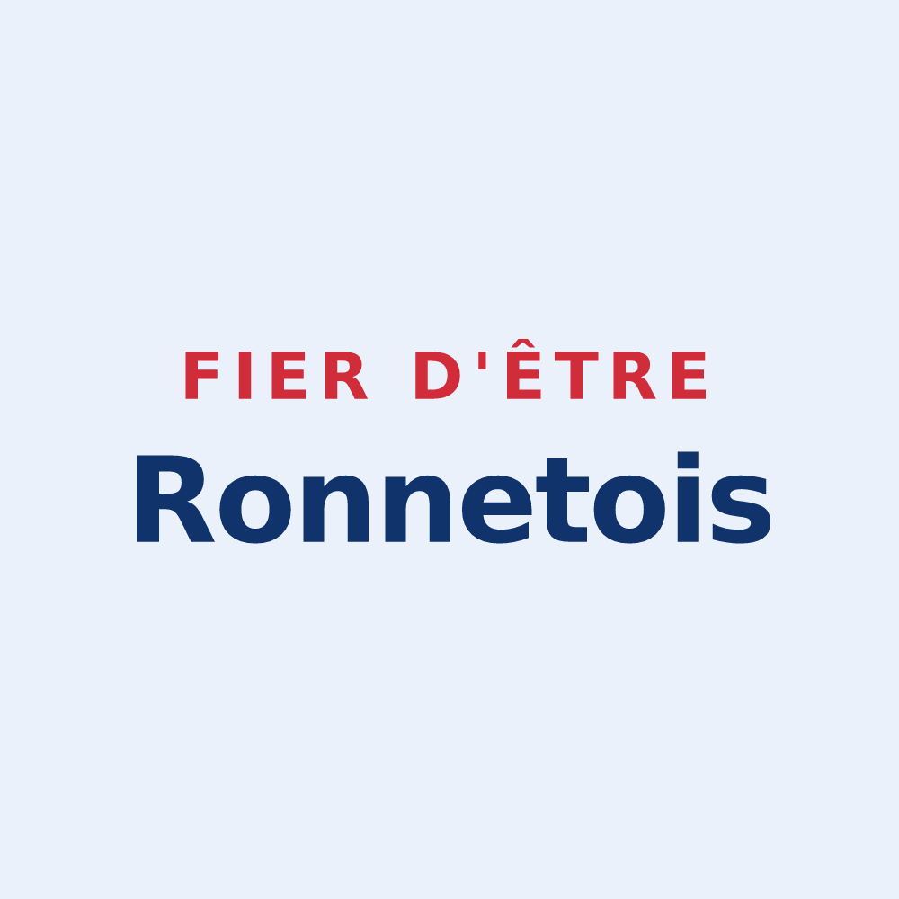 Sticker « Fier d'être Ronnetois » — design pour Ronnet