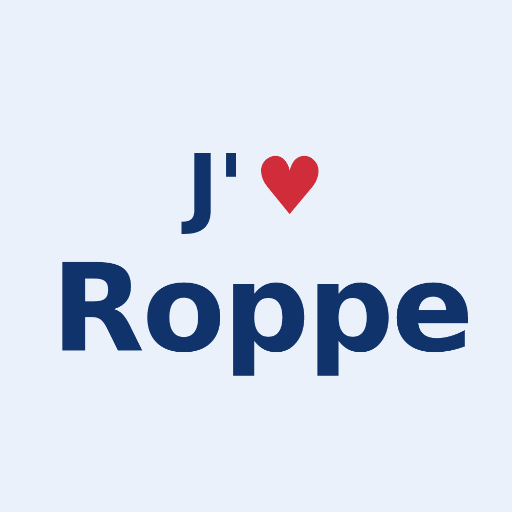 Sticker personnalisé Roppe — design J'aime Roppe