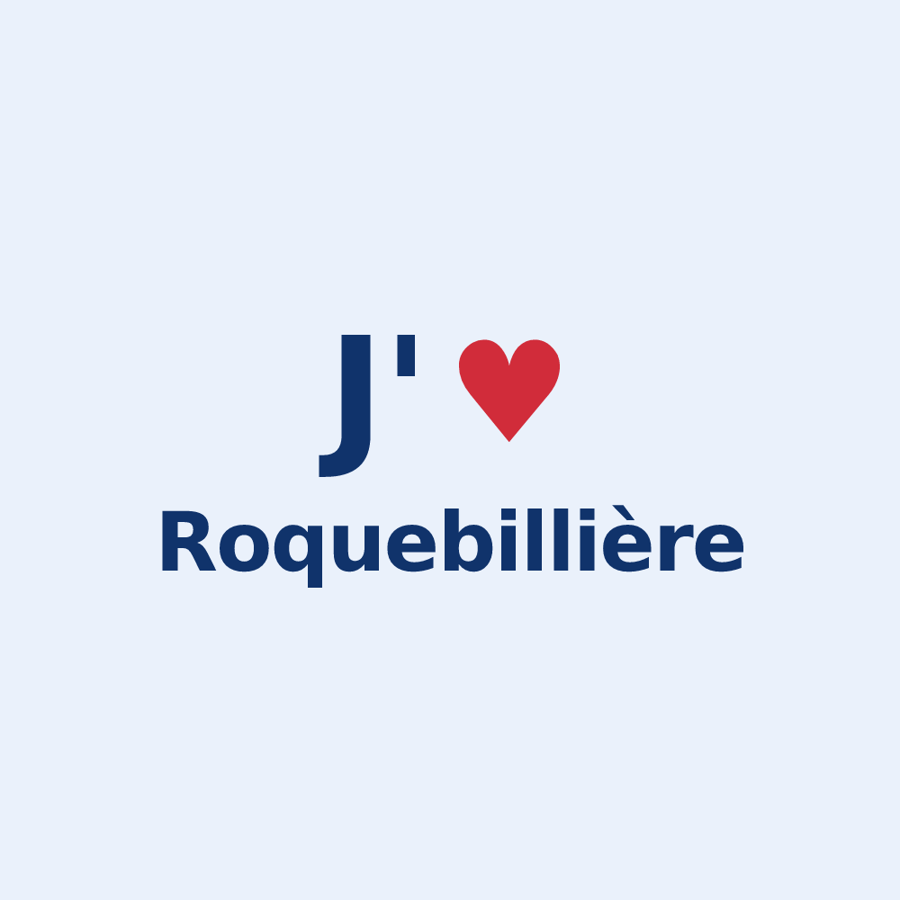 Sticker personnalisé Roquebillière — design J'aime Roquebillière