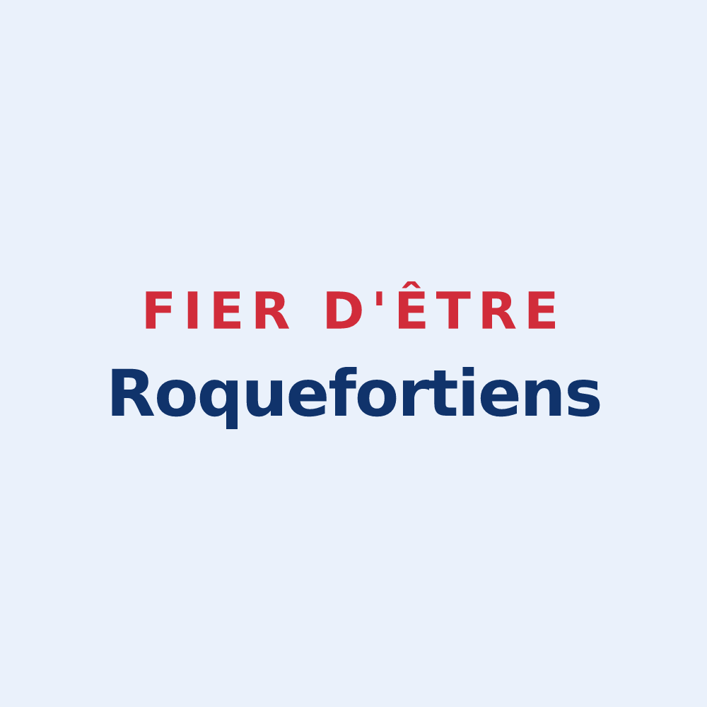 Sticker « Fier d'être Roquefortiens » — design pour Roquefort-les-Cascades