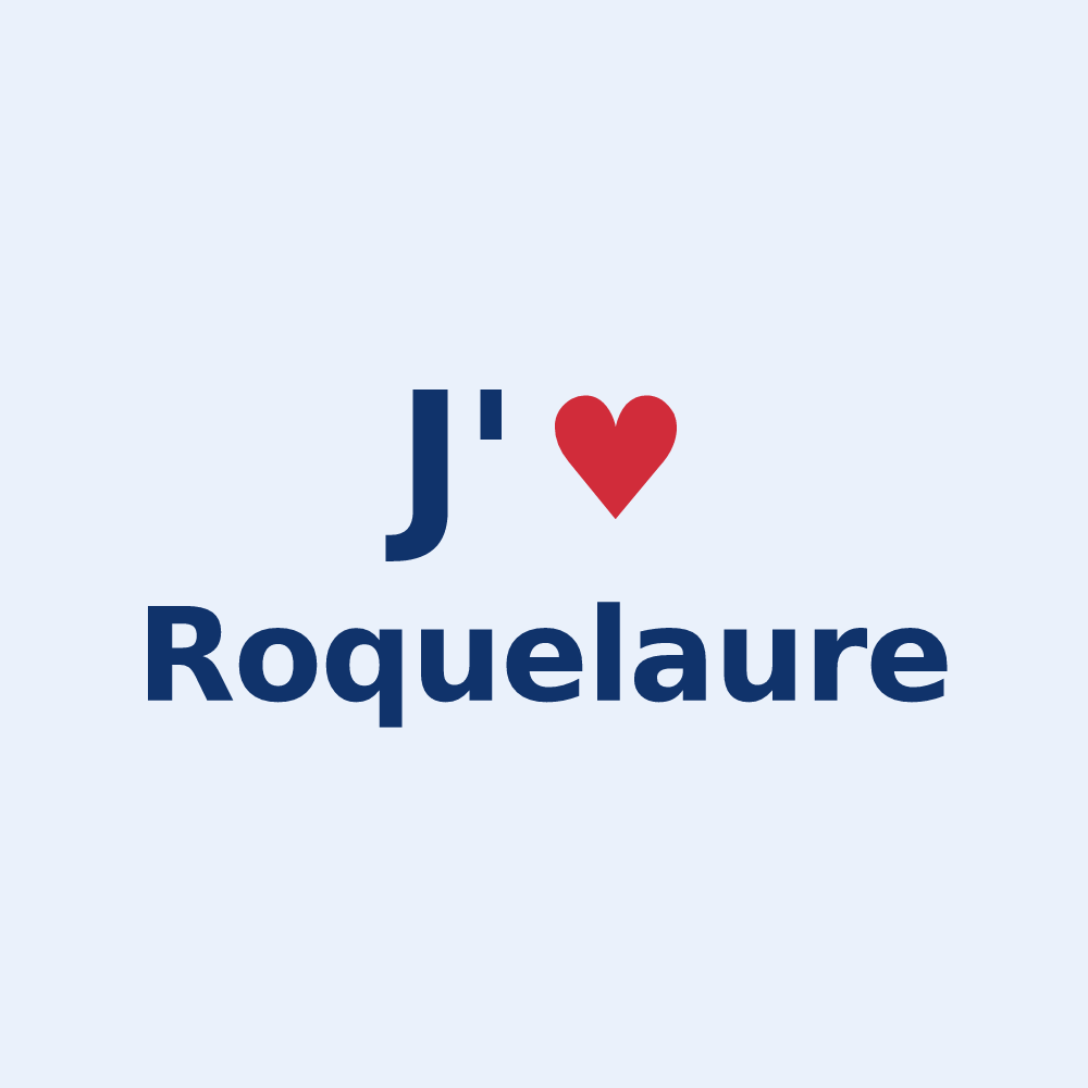 Sticker personnalisé Roquelaure — design J'aime Roquelaure