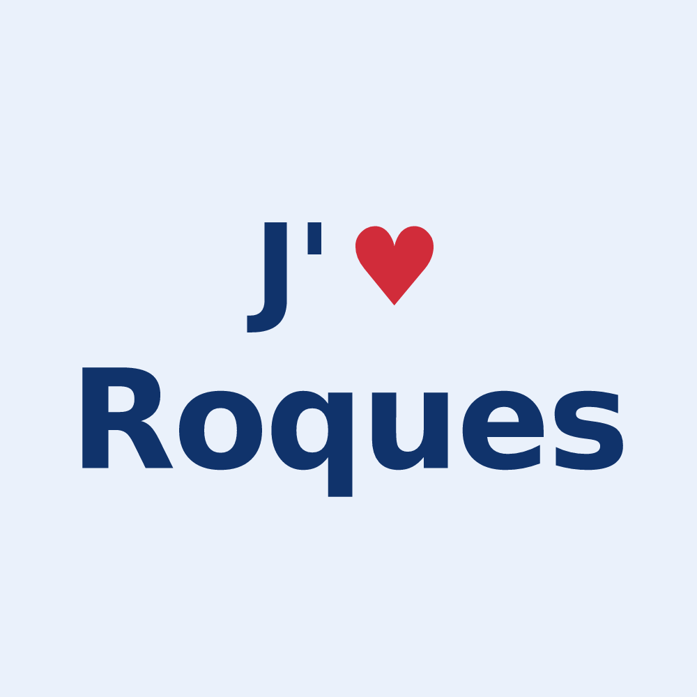 Sticker personnalisé Roques — design J'aime Roques