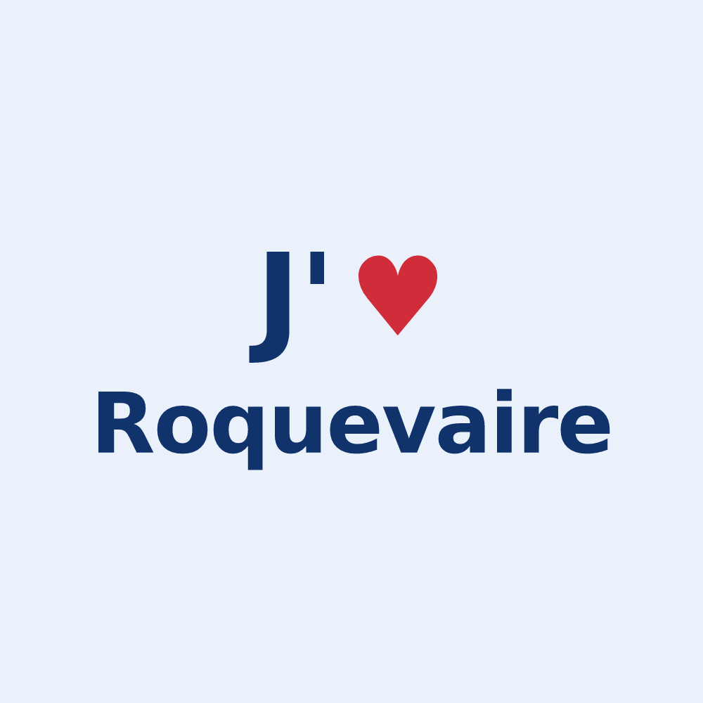 Sticker personnalisé Roquevaire — design J'aime Roquevaire