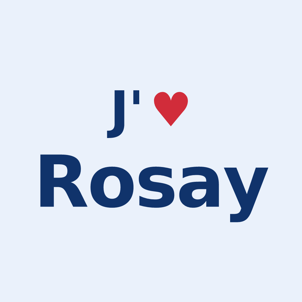 Sticker personnalisé Rosay — design J'aime Rosay