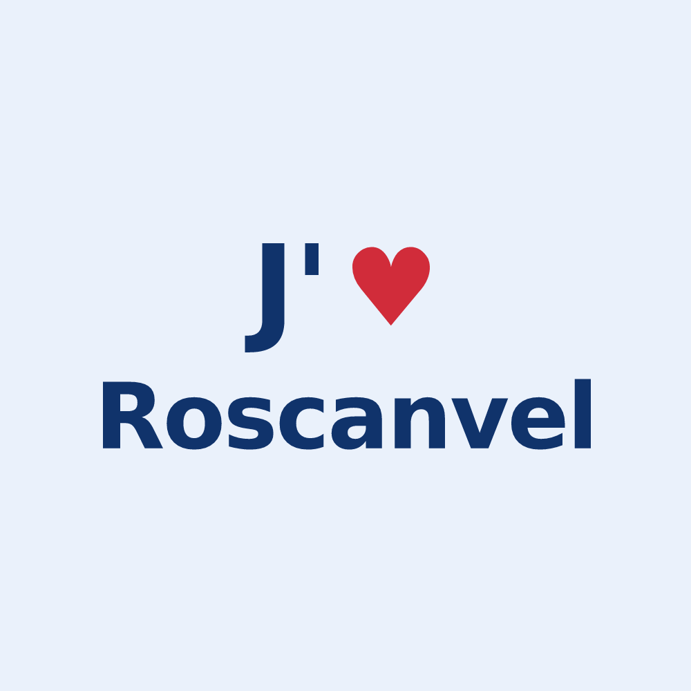 Sticker personnalisé Roscanvel — design J'aime Roscanvel